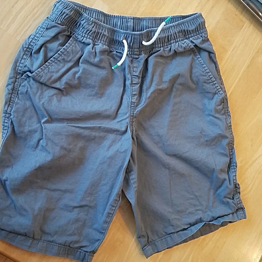 Boys Gray Drawstring Shorts